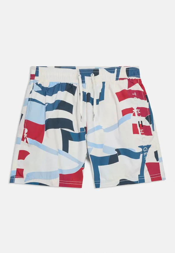 Оригинальные плавки средней длины с принтом. Tommy Hilfiger, Multi-Coloured
