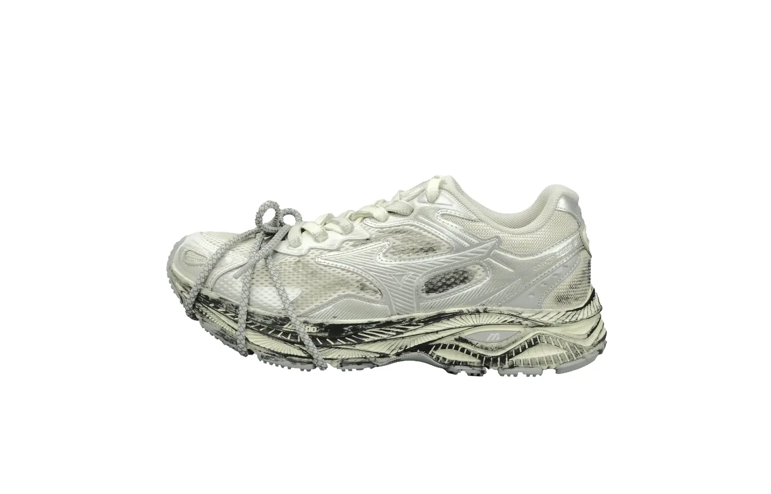 

Mizuno Кроссовки для бега Racer S с амортизацией, низкие, унисекс, silver