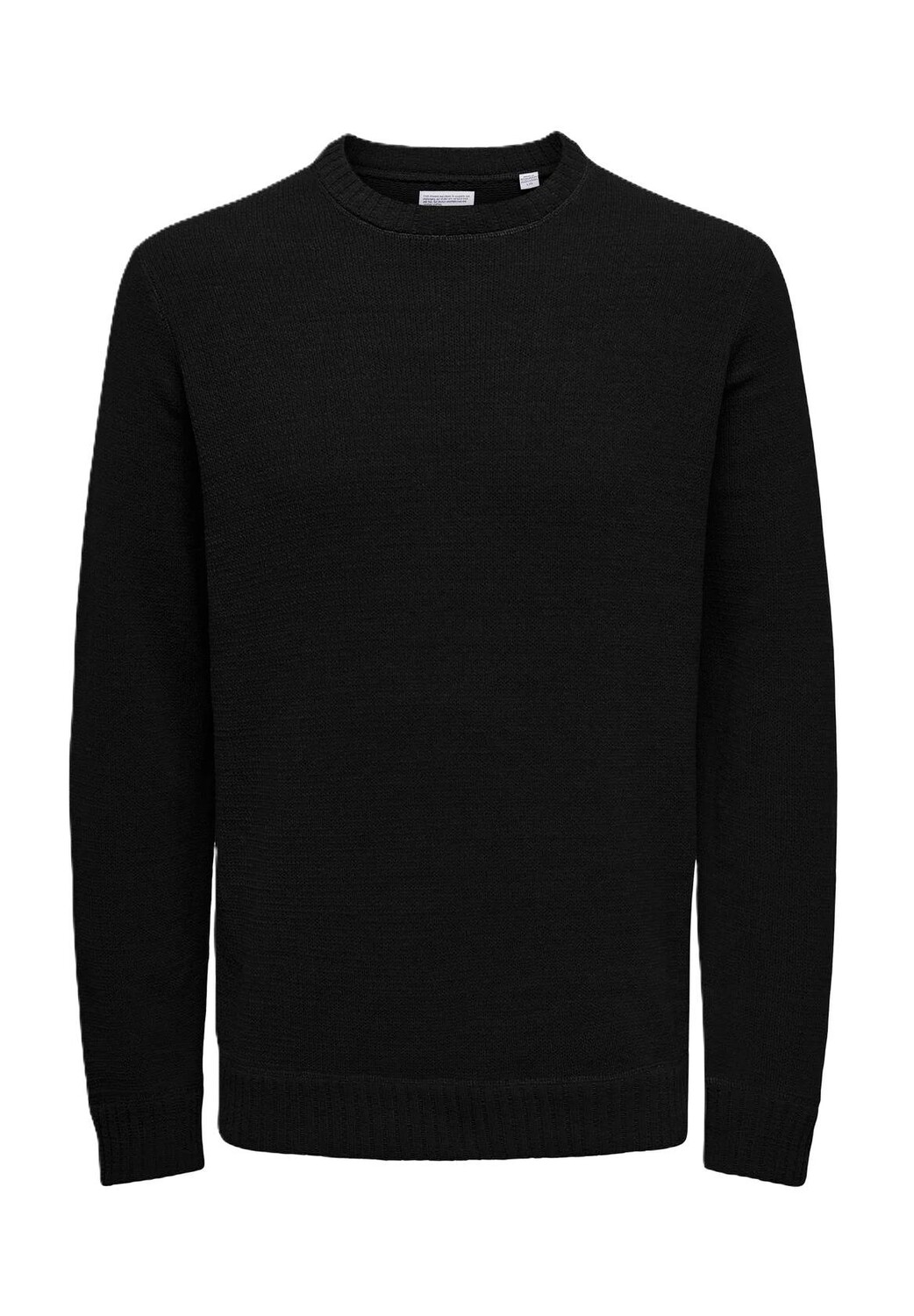 

Вязаный свитер "Итан", манжеты в рубчик, мужской ONLY & SONS, цвет 187679 Black