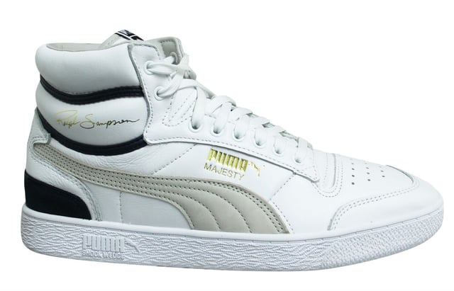 

Мужские кожаные кроссовки на шнуровке Mid OG E X Ralph Sampson 370718 01 Puma, белый