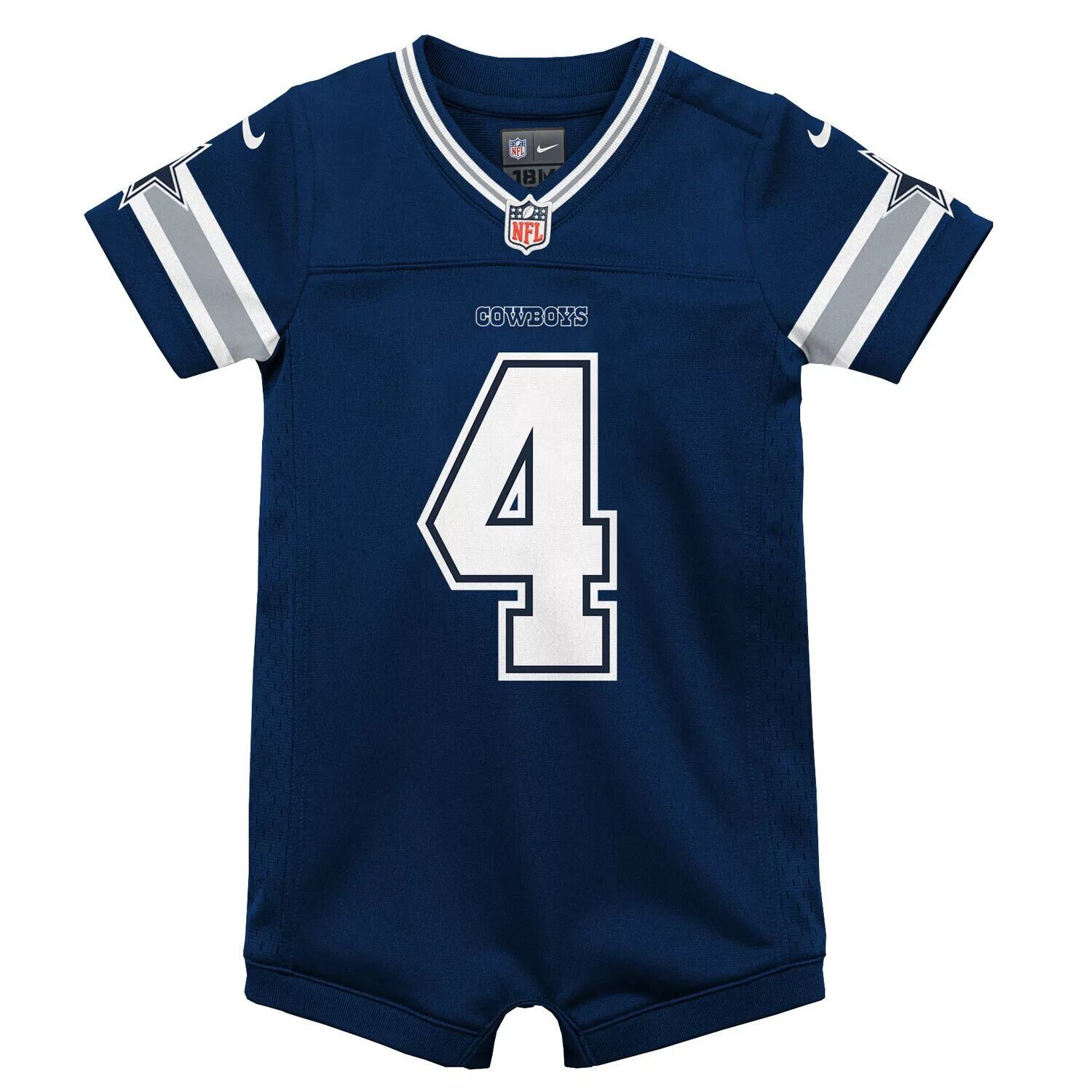 Комбинезон из джерси Nike Dak Prescott Dallas Cowboys Game Nike, синий — фото 2