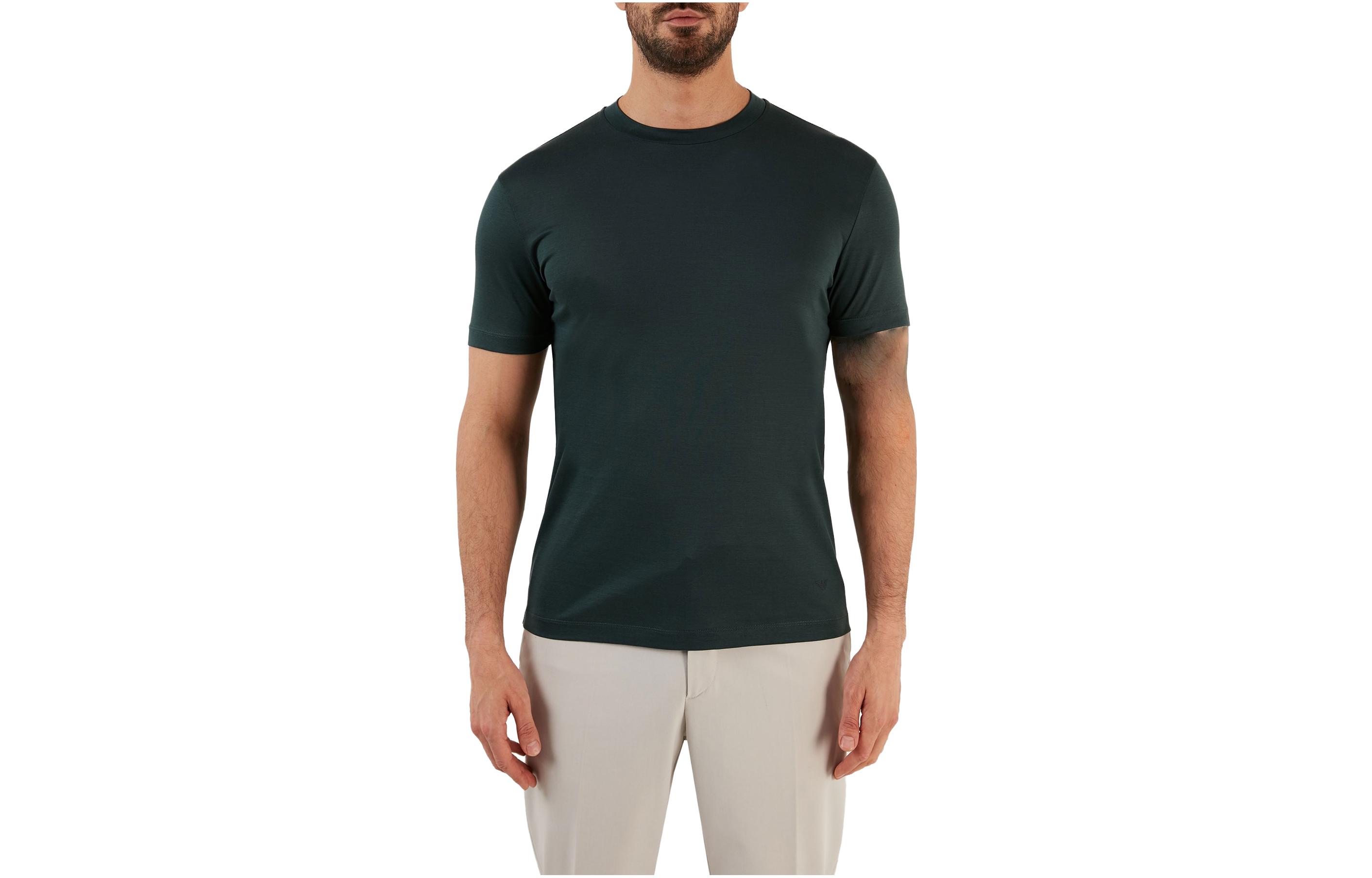 

Футболка мужская зеленая EMPORIO ARMANI