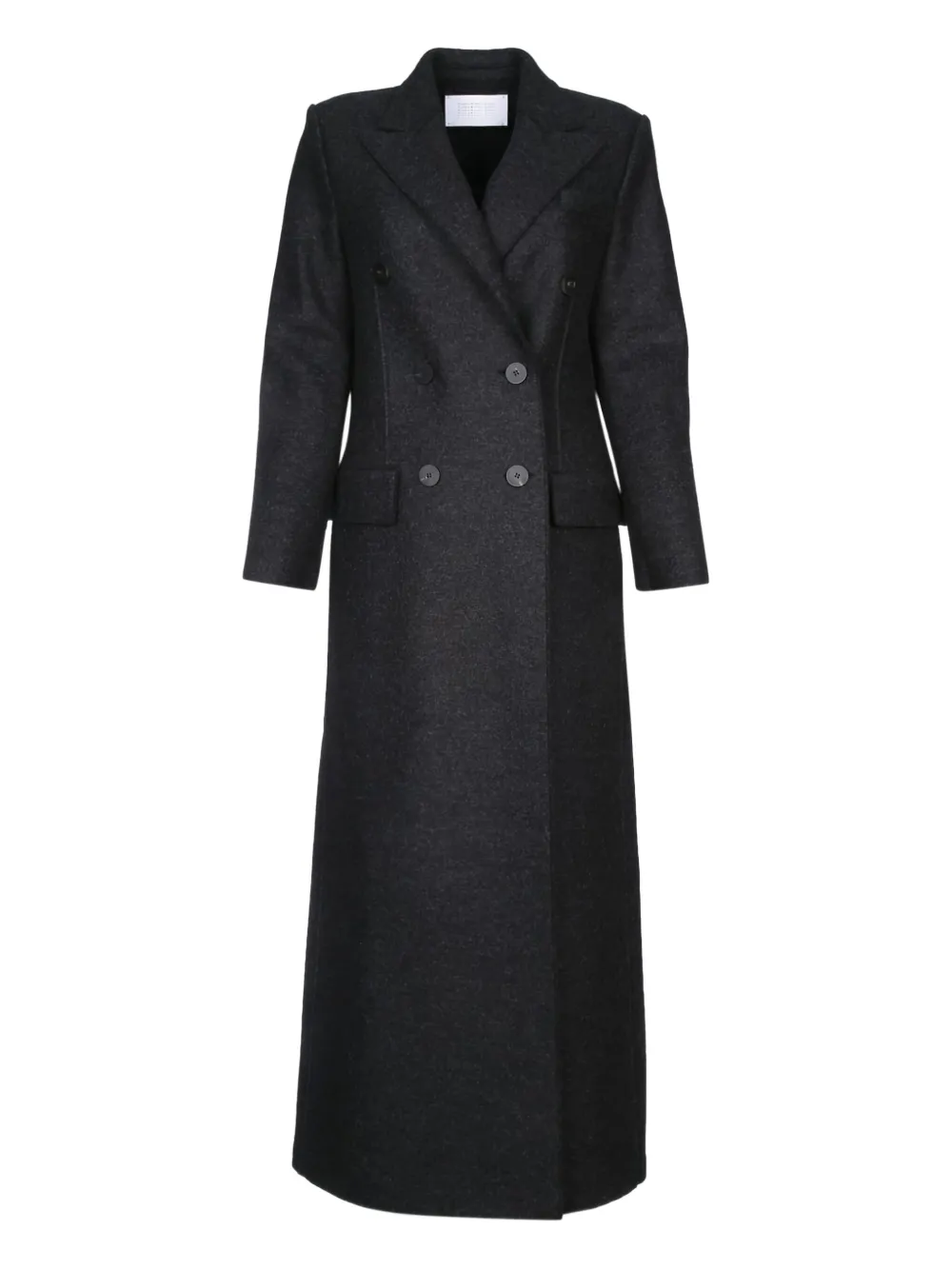 

Двубортное пальто прямого кроя Harris Wharf London, серый