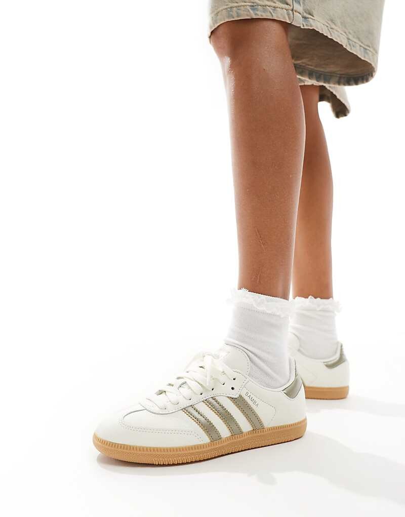 

Бело-золотые кроссовки adidas Originals Samba, Желтый, Бело-золотые кроссовки adidas Originals Samba