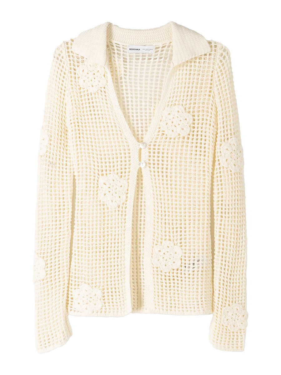

Вязаный кардиган Bershka, цвет Chamois