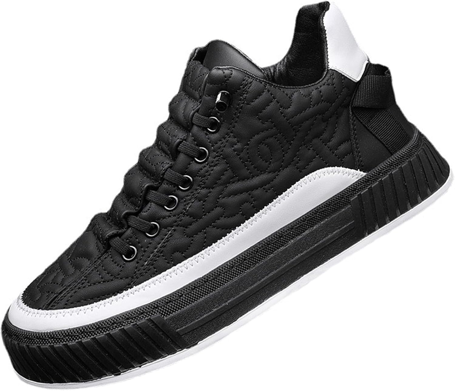 

Мужские комфортные ортопедические кроссовки на платформе, повседневные кожаные, ручной работы, без шнурков, для ходьбы и тенниса, с комфортной амортизацией, широкая полнота Devileyeze, черный