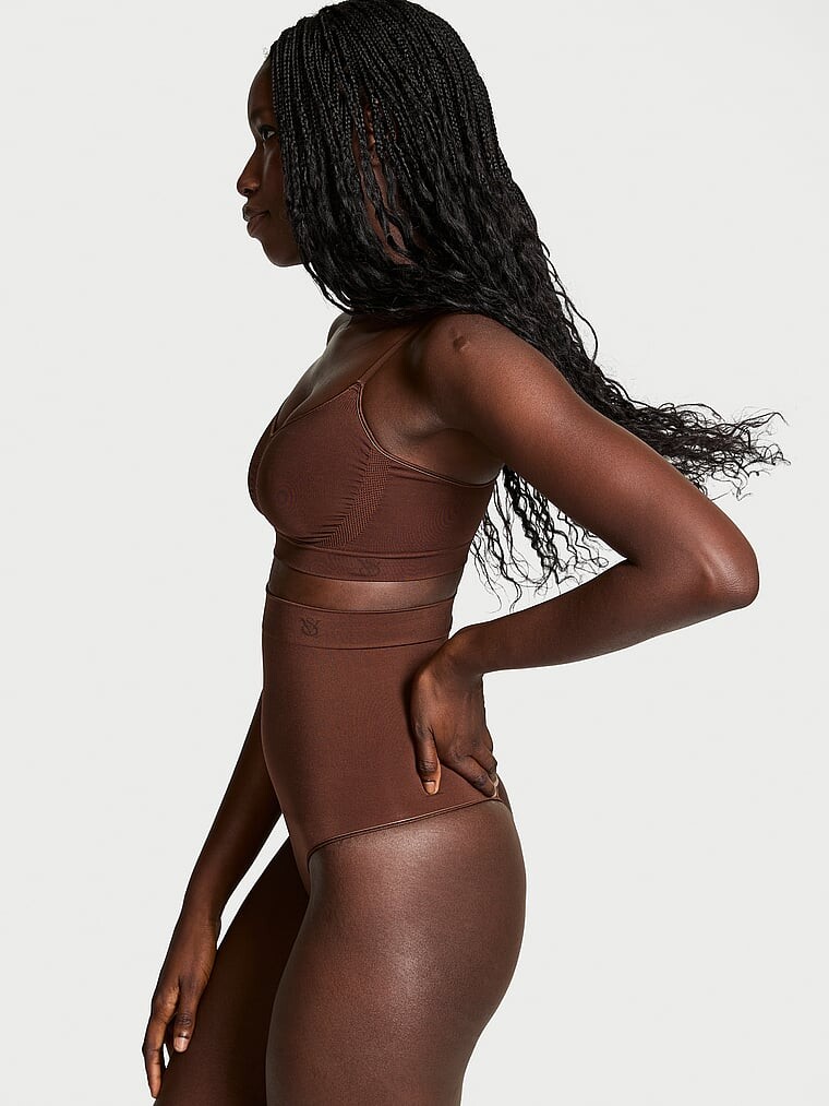 Корректирующее белье от Victoria Seamlessshaping, трусики-стринги с высокой талией Victoria'S Secret, мультиколор — фото 3