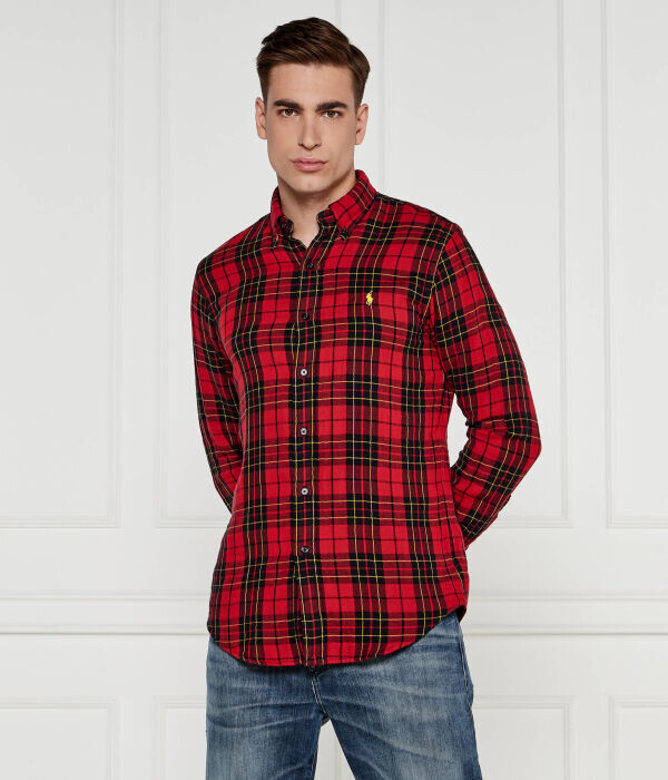Рубашка Polo Ralph Lauren Custom Fit, красный — фото 3