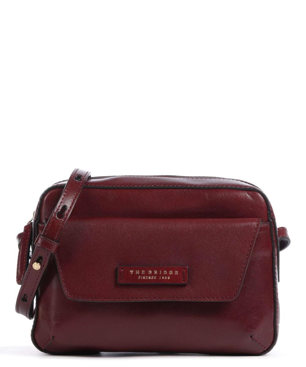 

Сумка через плечо Diana из мелкозернистой яловой кожи The Bridge, красный