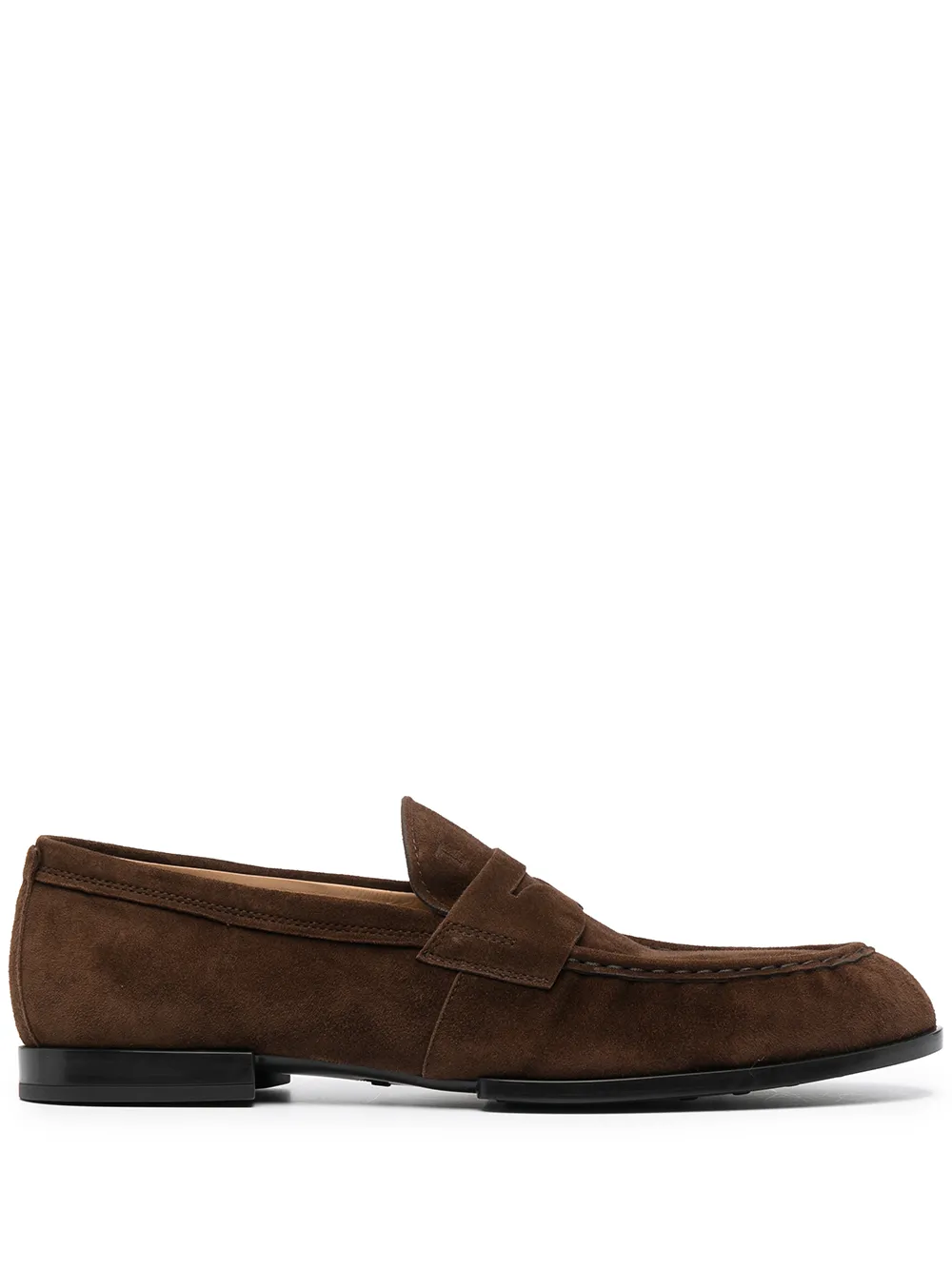 Лоферы на низком каблуке TOD'S, коричневый