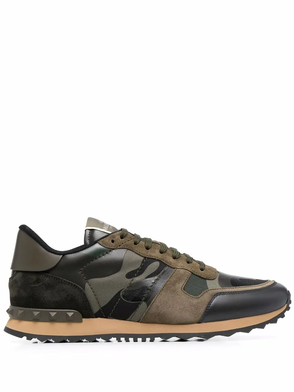 

Кроссовки Rockrunner с камуфляжным принтом VALENTINO GARAVANI, зеленый
