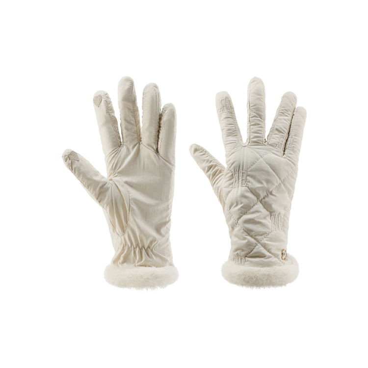 

Перчатки женские из полиэстера ELLE, pearl бежевый