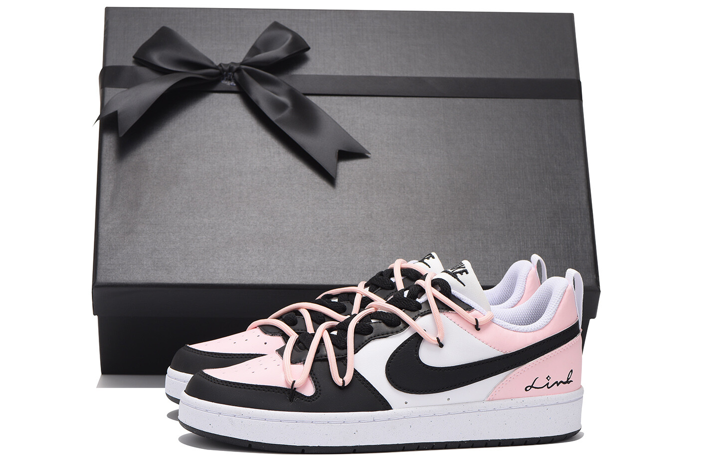 

Кроссовки Nike Court Borough Series Skateboard Shoes Women's Low-Top Pink