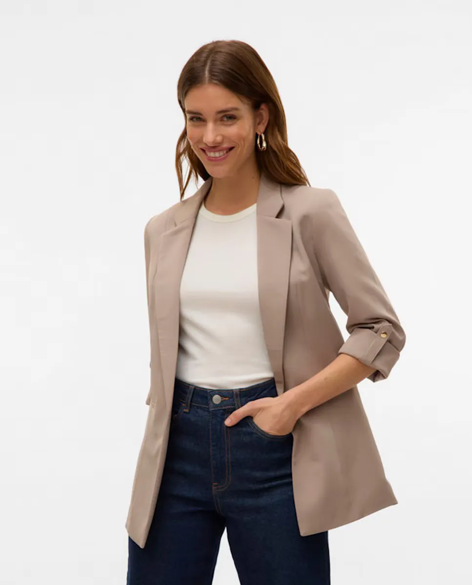 

Женский открытый блейзер с закатанными рукавами Vero Moda, цвет Lana