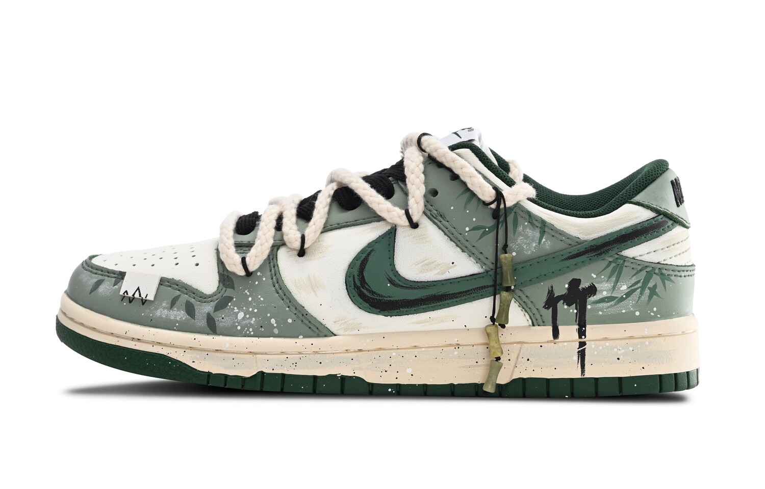

Кроссовки для скейтбординга Dunk, унисекс, низкие, серый/зеленый Nike