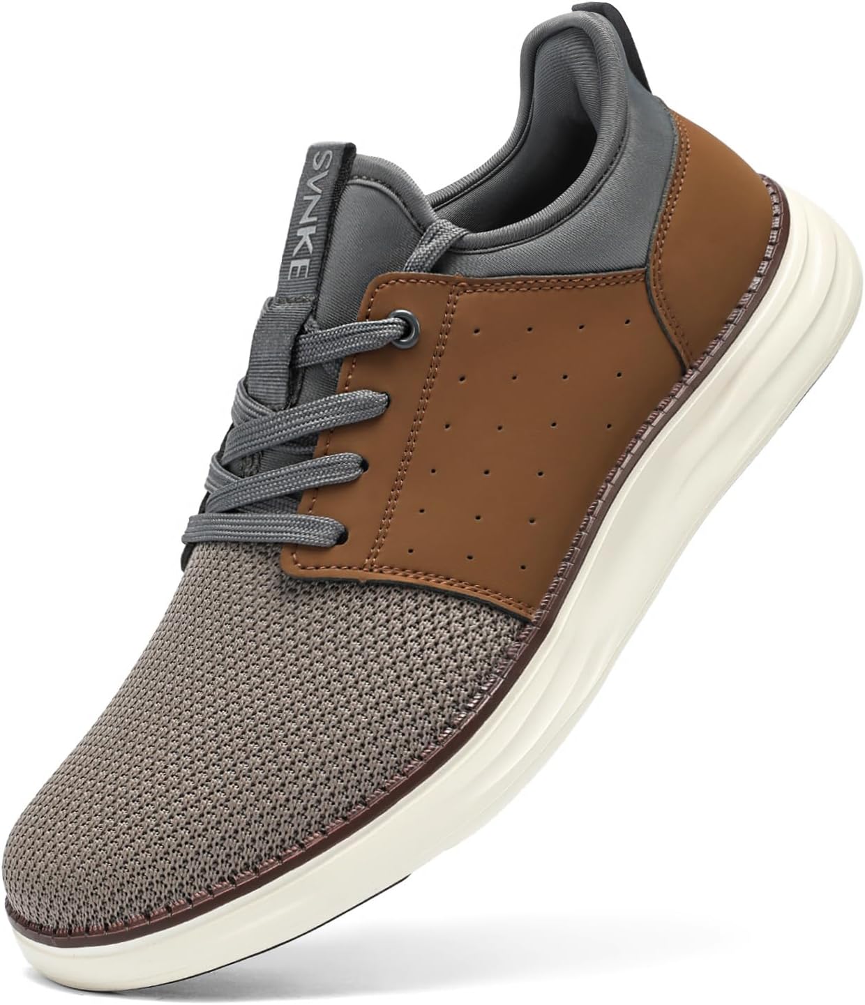 

Мужские слипоны, повседневная модная обувь, удобные кроссовки для легкой ходьбы, комфортные и легкие Svnke, коричневый