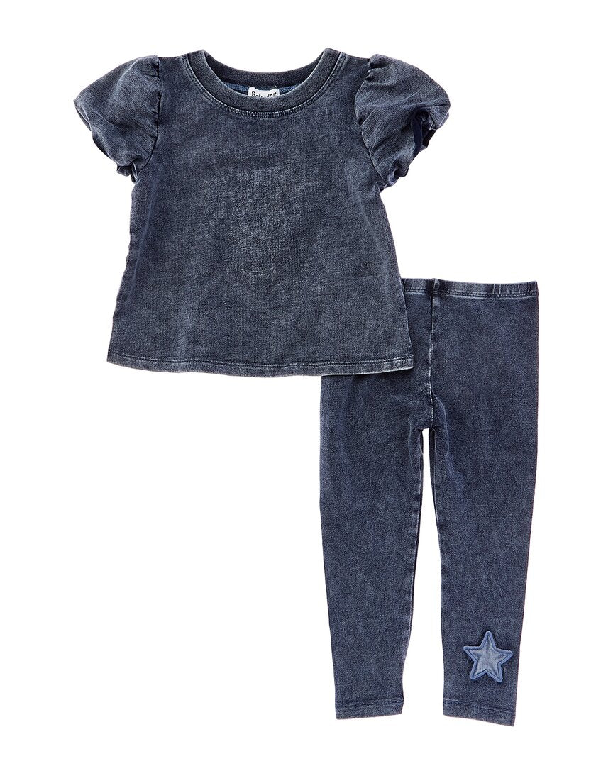 

Великолепный комплект из двух предметов: топ и леггинсы Shining Star Splendid, синий