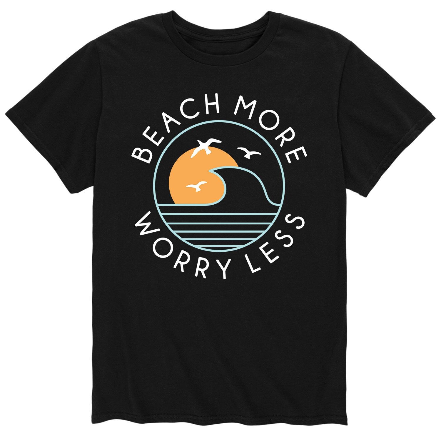 

Мужская пляжная футболка More Worry Less Licensed Character