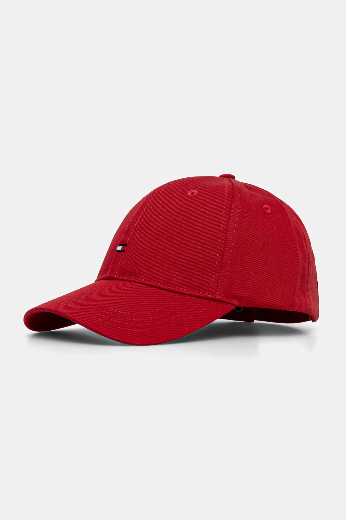 

Детская хлопковая шапка с козырьком Tommy Hilfiger, красный