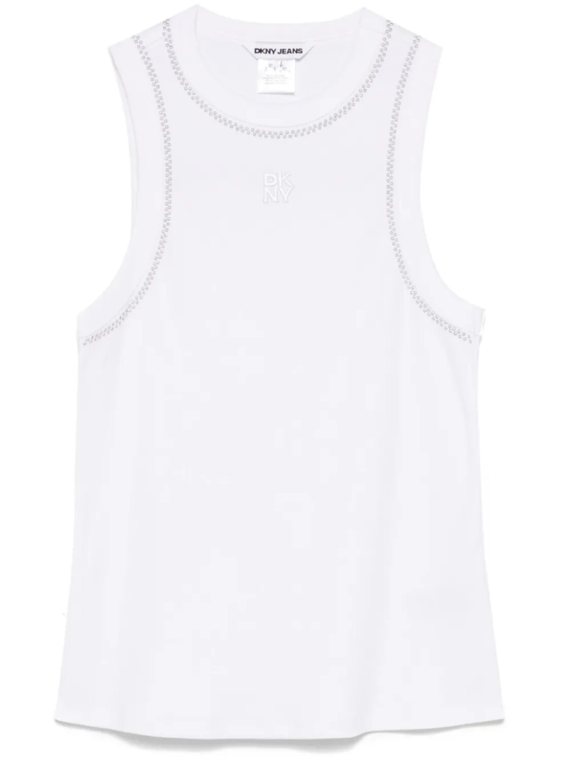 

Майка DKNY с заклепками, белый