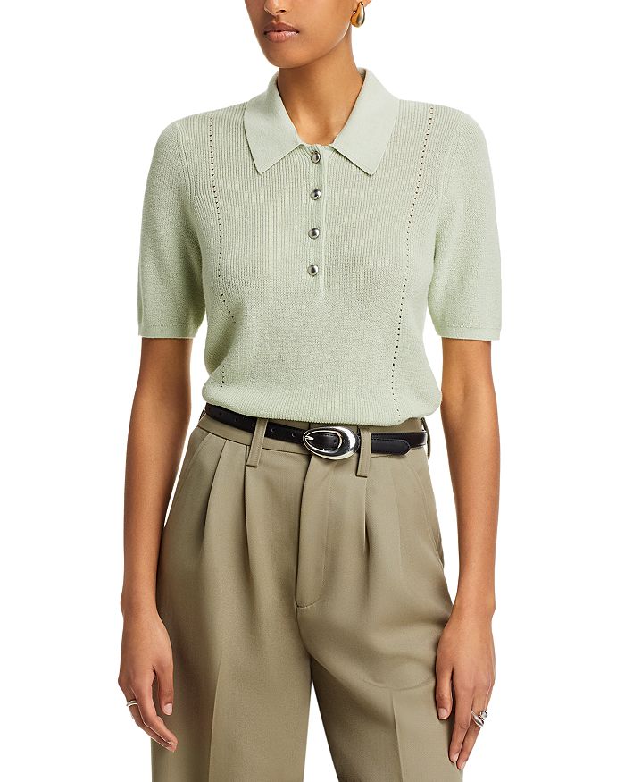 

Поло Darcey Cash rag & bone, зеленый
