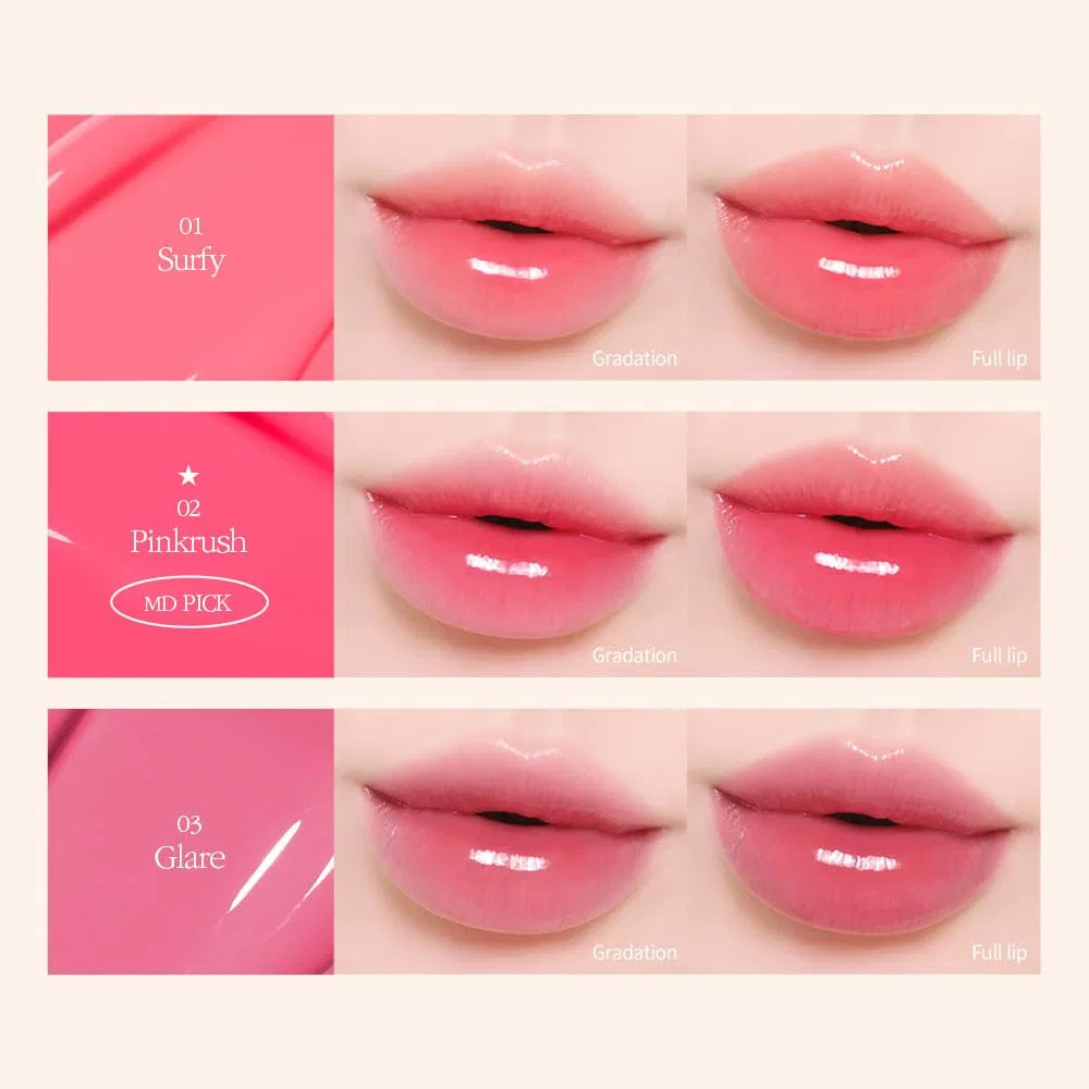 Веганский блеск для губ «Flow Wave Lip Tint 01 SURFY» от COSNORI Cosnori — фото 4