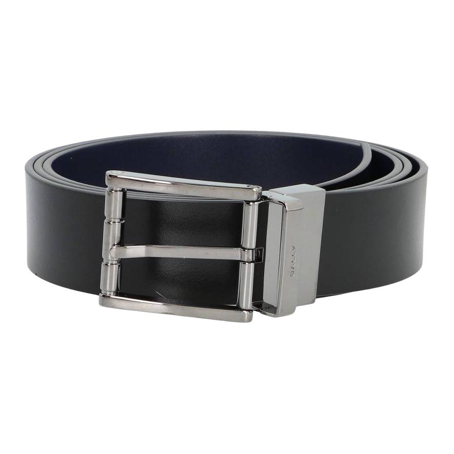 

BALLY Ремень с логотипом двусторонний, Black