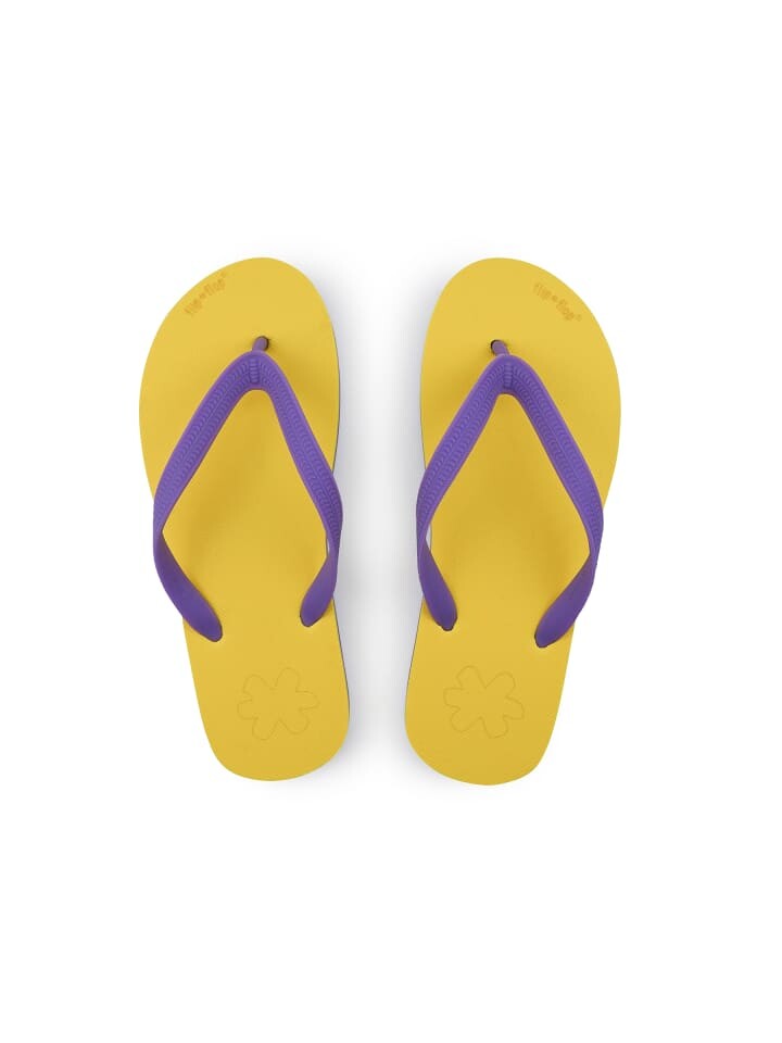 Шлепанцы Flip Flop Zehentrenner originals*color block, цвет Gelb/Violett — фото 3