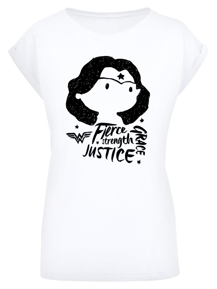 

Рубашка F4NT4STIC DC Comics Wonder Woman Fierce Sketch, белый