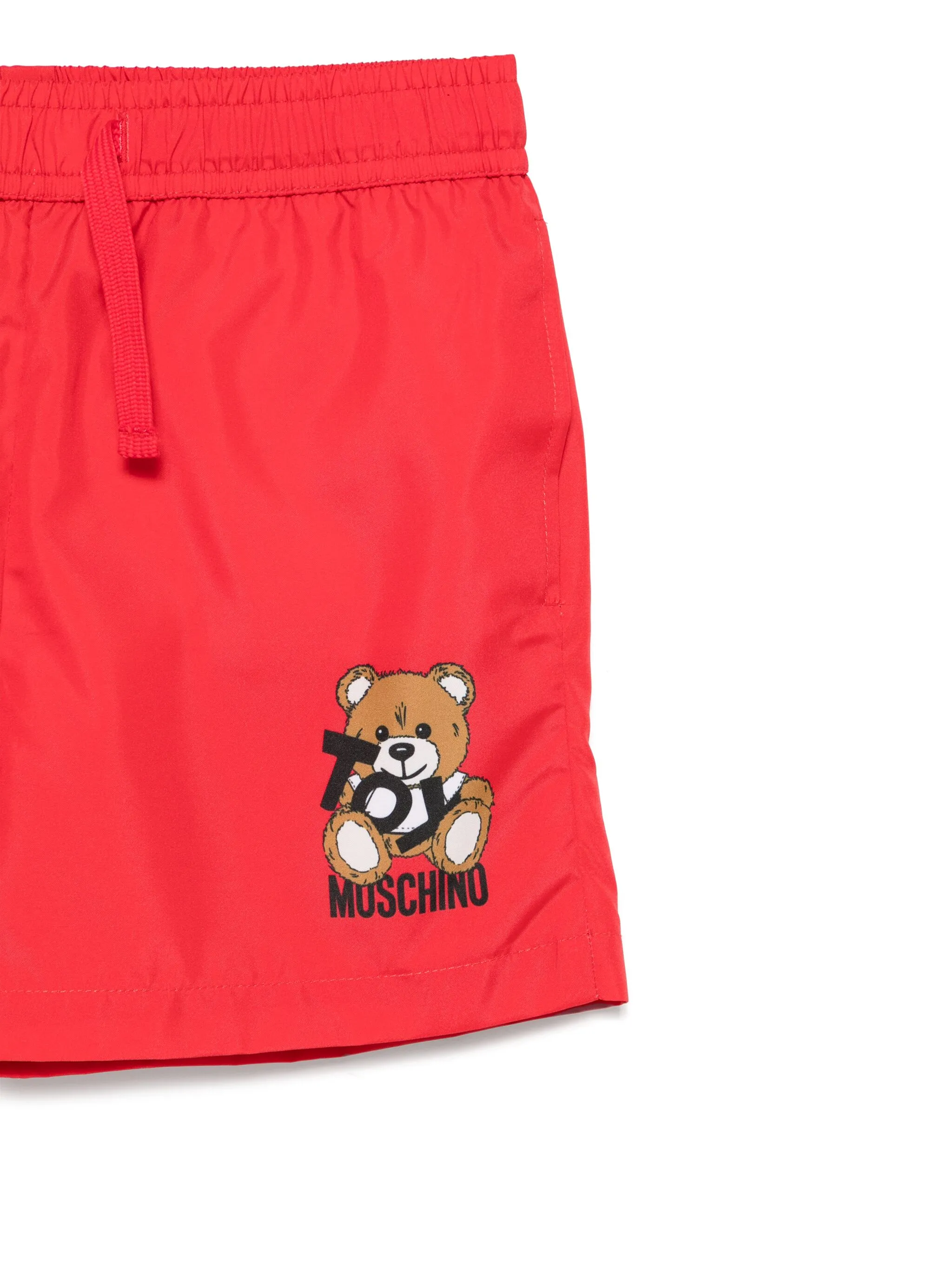 Плавки-шорты с нашивкой Teddy Bear Moschino Kids, красный — фото 3