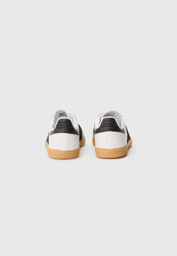 Коричневые кроссовки унисекс «самба» Adidas Originals, White/Aurora Coffee/Clear Granite — фото 3