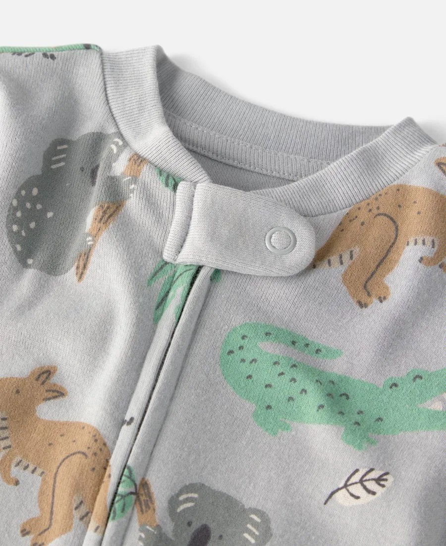 Little Planet by Carters Baby Boys' Organic Cotton Aussie Friends Sleep and Play Carter's, серый — фото 2
