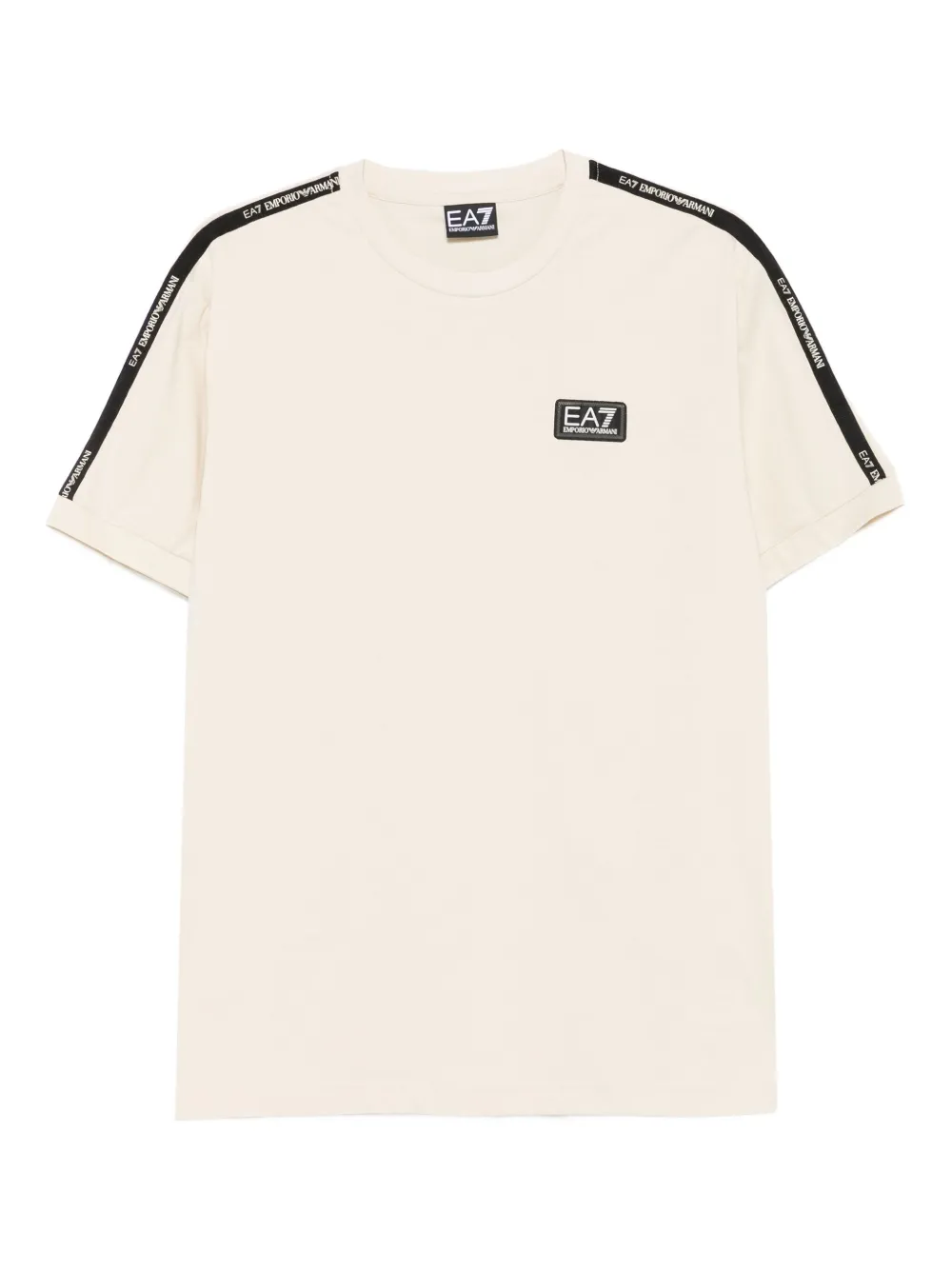

Футболка из хлопка с логотипом Ea7 Emporio Armani, нейтральный
