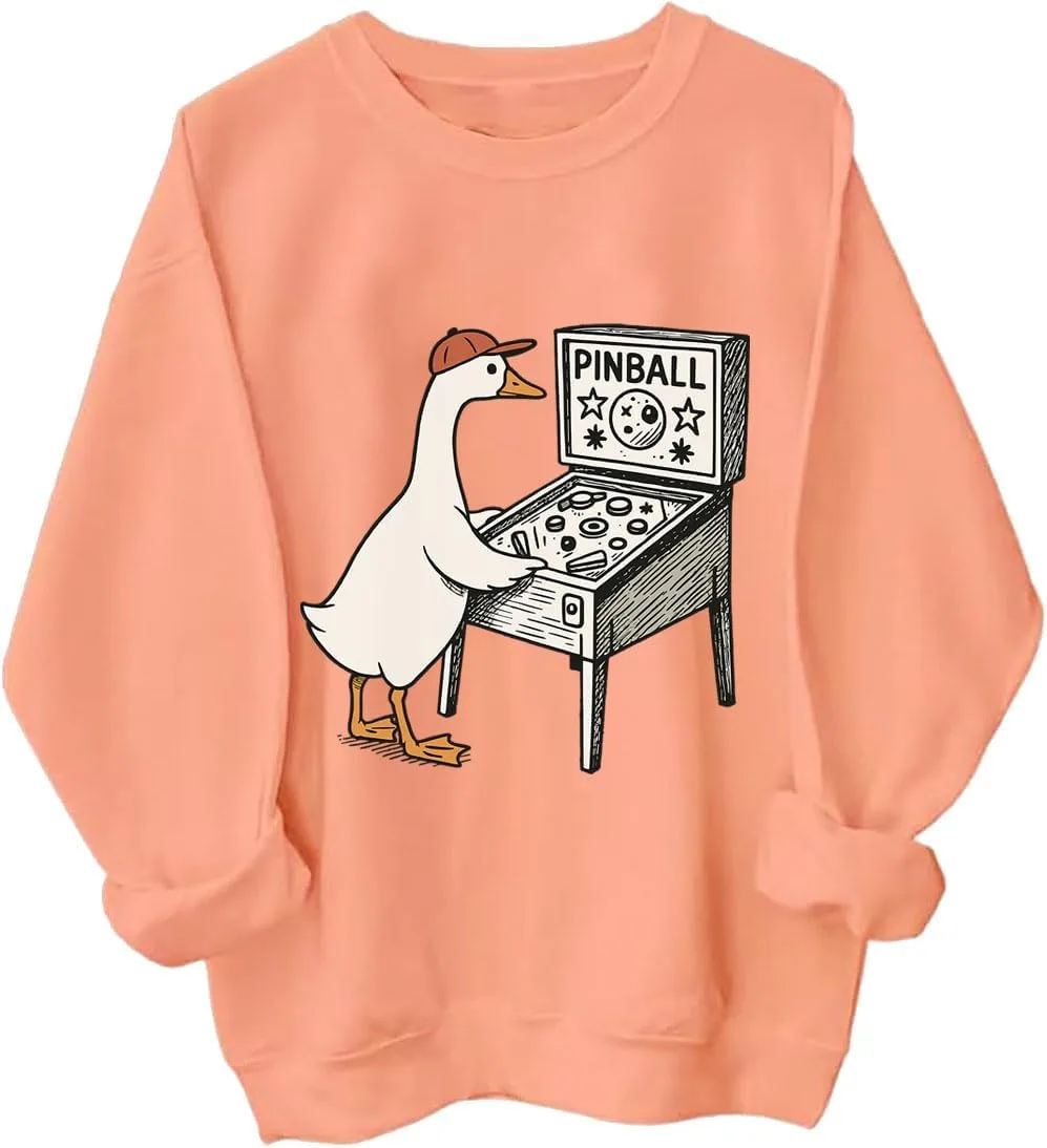 

Свитшут с гусями и пинболом Czbic