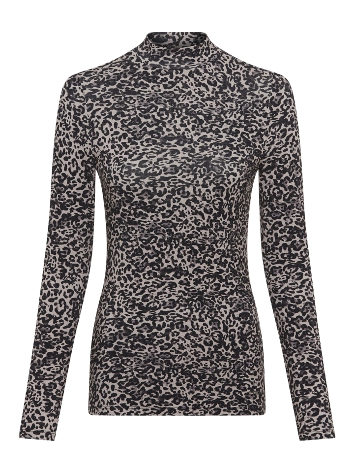 

Laura Scott Футболка с длинными рукавами серого цвета с узором