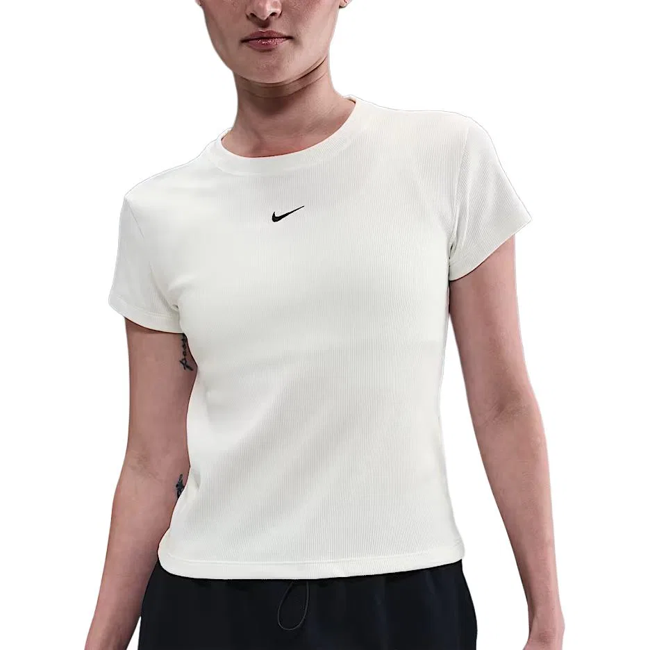 Футболка облегающая рифленая с коротким рукавом Nike, Canvas