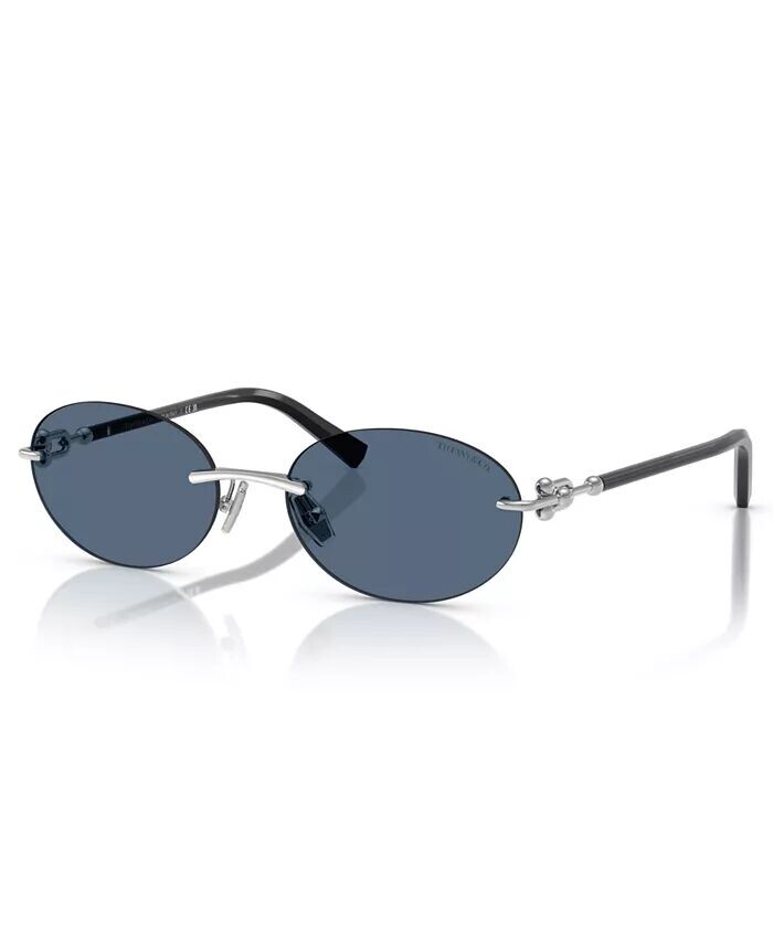 

Мужские и женские солнцезащитные очки TF3104D Tiffany & Co., серебро