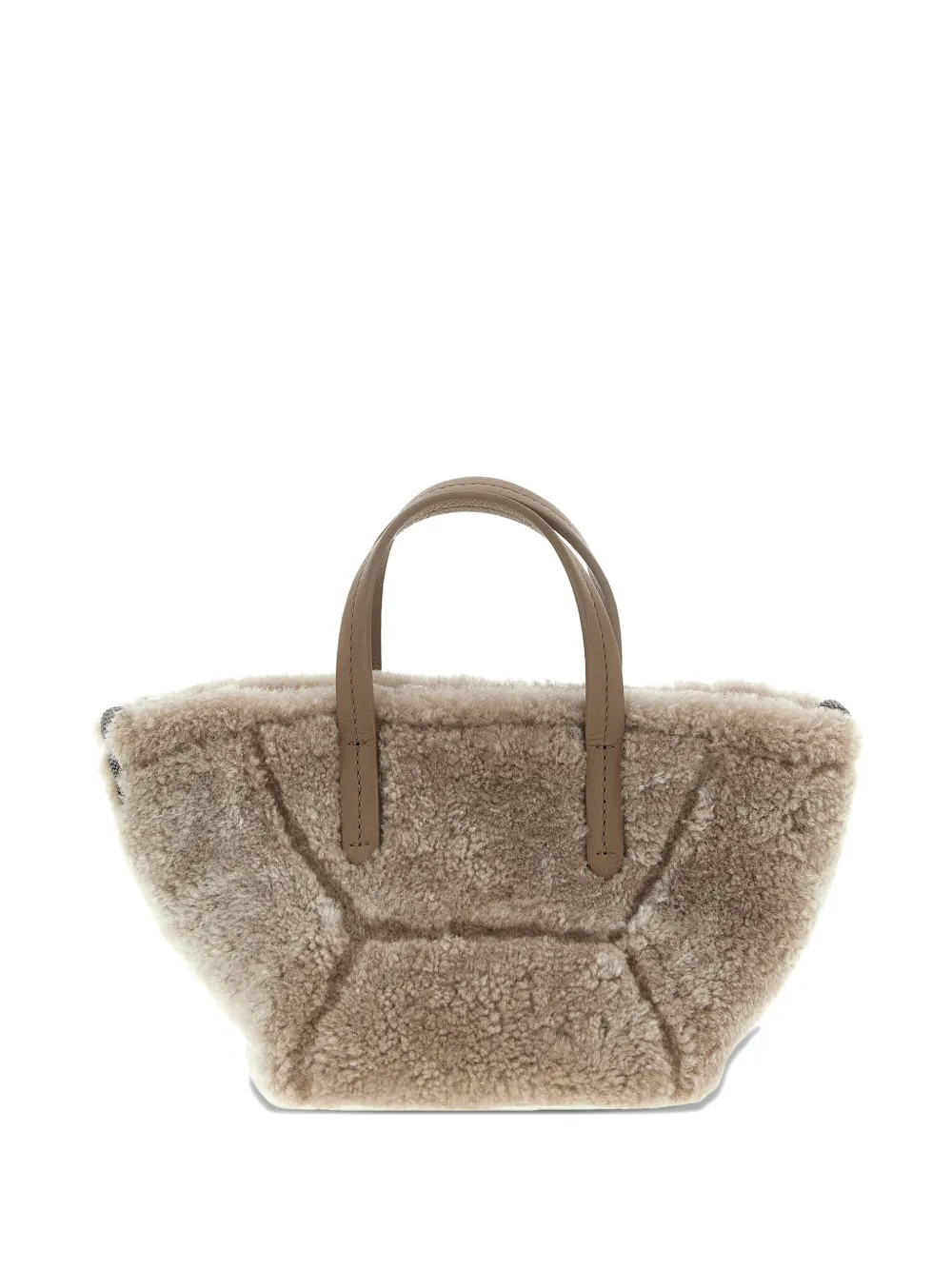 

Сумка-тоут из овчины Brunello Cucinelli, серый