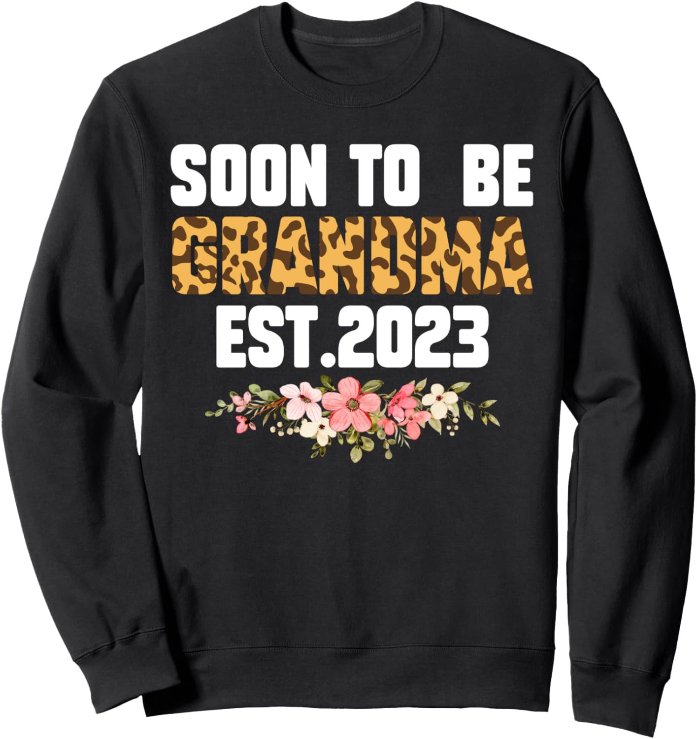 

Скоро я стану бабушкой. Толстовка «Бабушка 2023» Leopard Grandma Gifts, черный