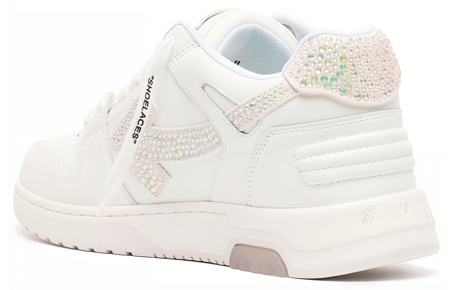 Кроссовки мужские Off-White Out Of Office, белый / зеленый / бежевый — фото 4
