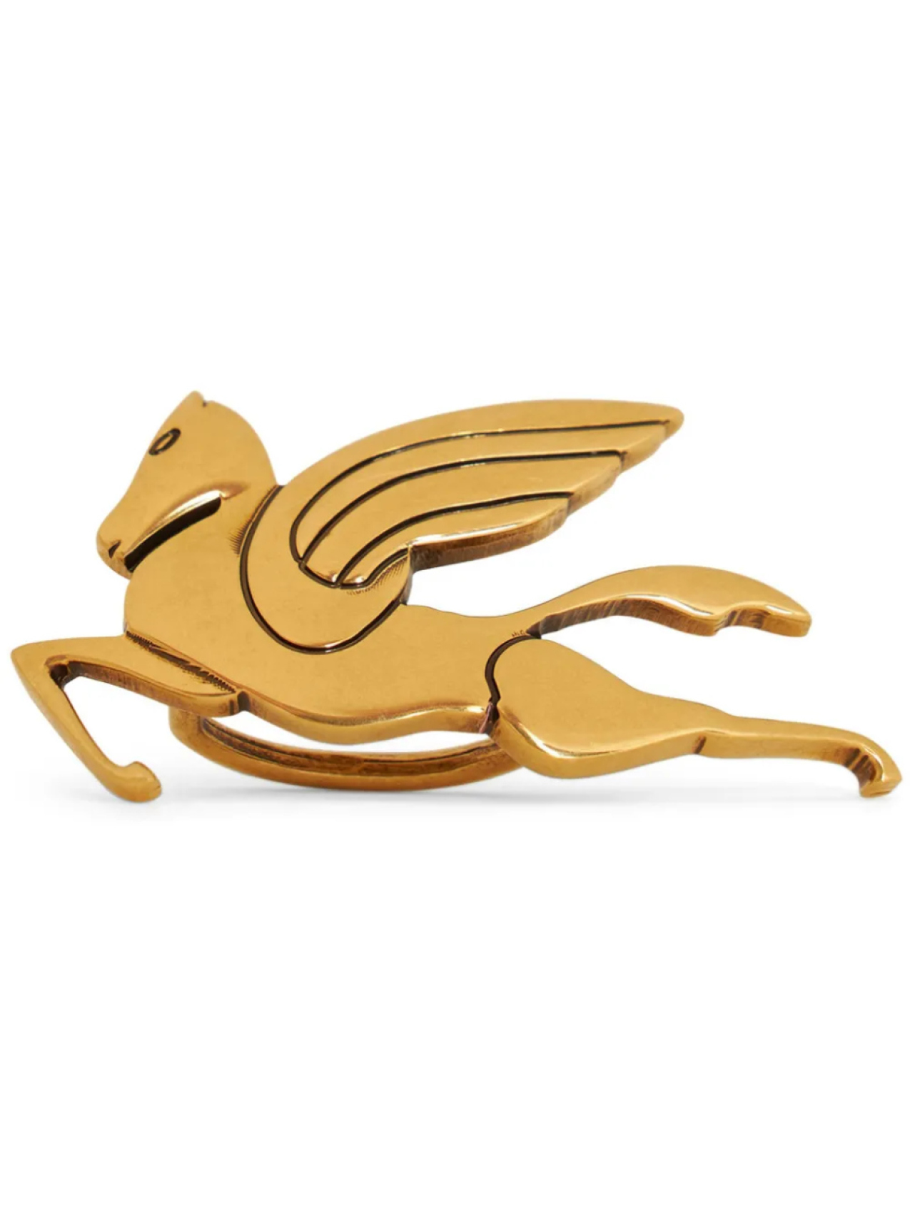 

ETRO булавка для платка с декором Pegaso, золотой