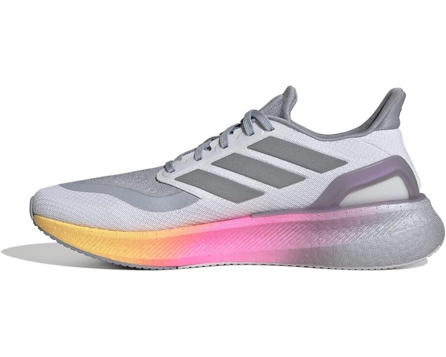 Кроссовки adidas Pureboost 5 Running Shoes, цвет White/Silver Metallic/Spark — фото 3