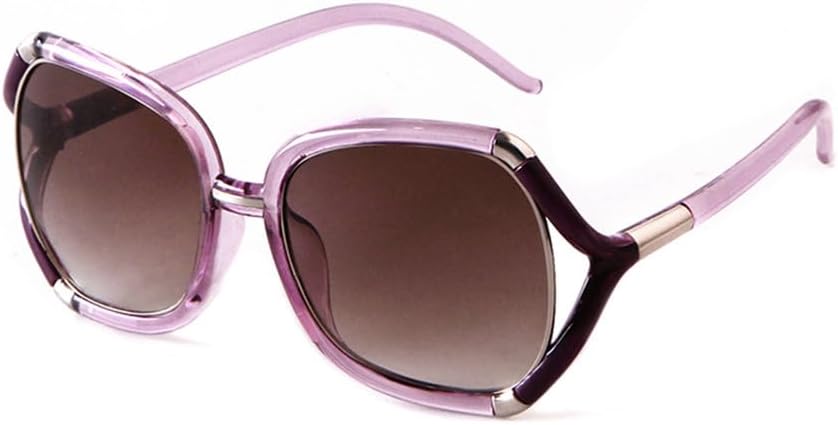 

Модные солнцезащитные очки в крупной оправе для женщин, с полой оправой, большие дорожные солнцезащитные очки, очки для зрения для женщин с защитой от УФ-излучения UV400 generic, C5 Purple