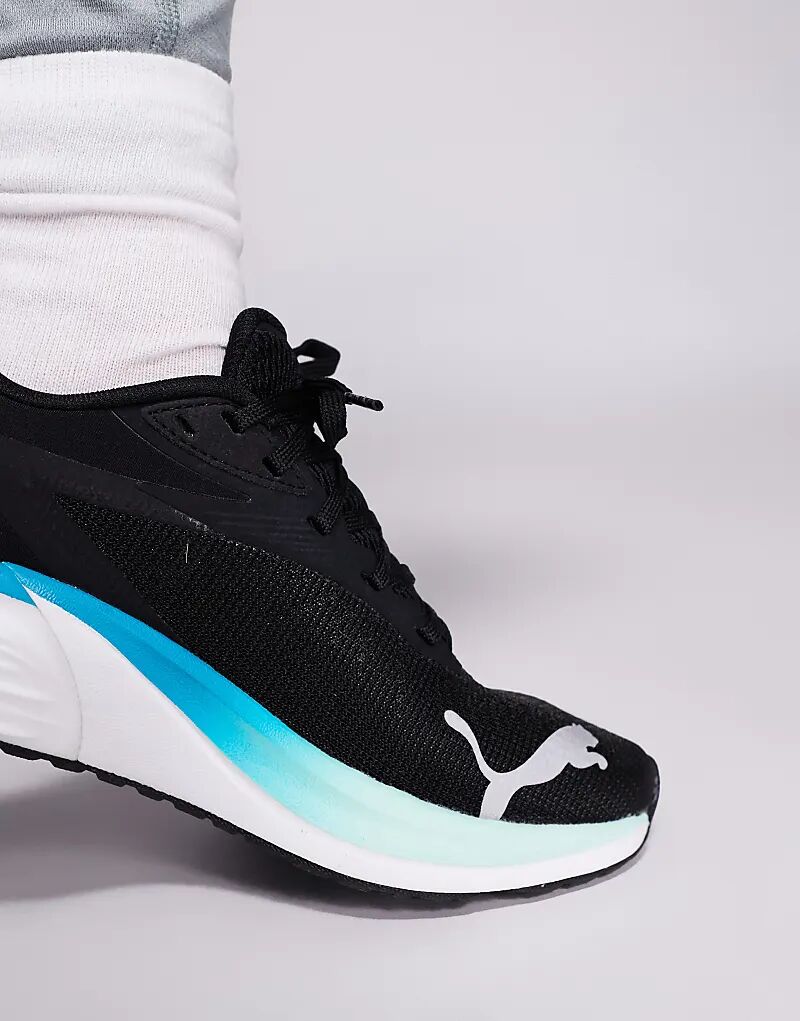 Кроссовки Puma Electrify Nitro 4 черного и бирюзового цветов — фото 4