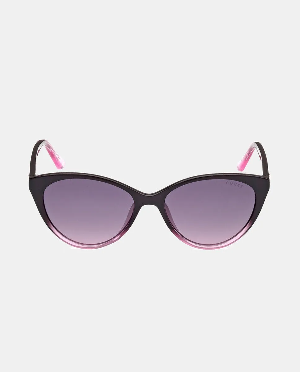 

Солнцезащитные очки «кошачий глаз» с инъекцией Guess, черный