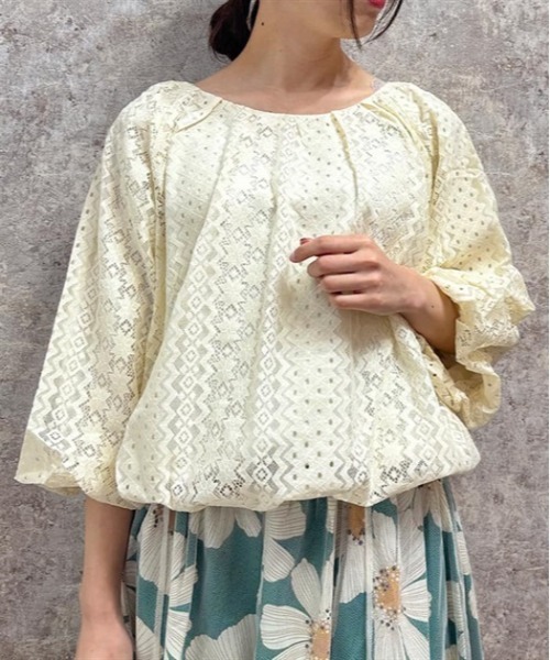 

Футболка женская с кружевом и принтом в виде воздушных шаров Axes femme