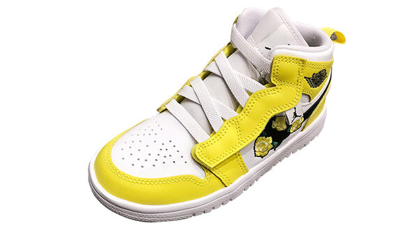 Кроссовки 1 средние альт Air Jordan, желтый — фото 3