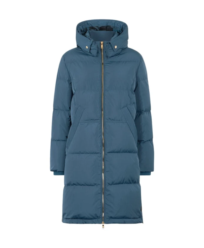 

Стеганая пуховая куртка с золотыми акцентами Roberto Cavalli, зеленый