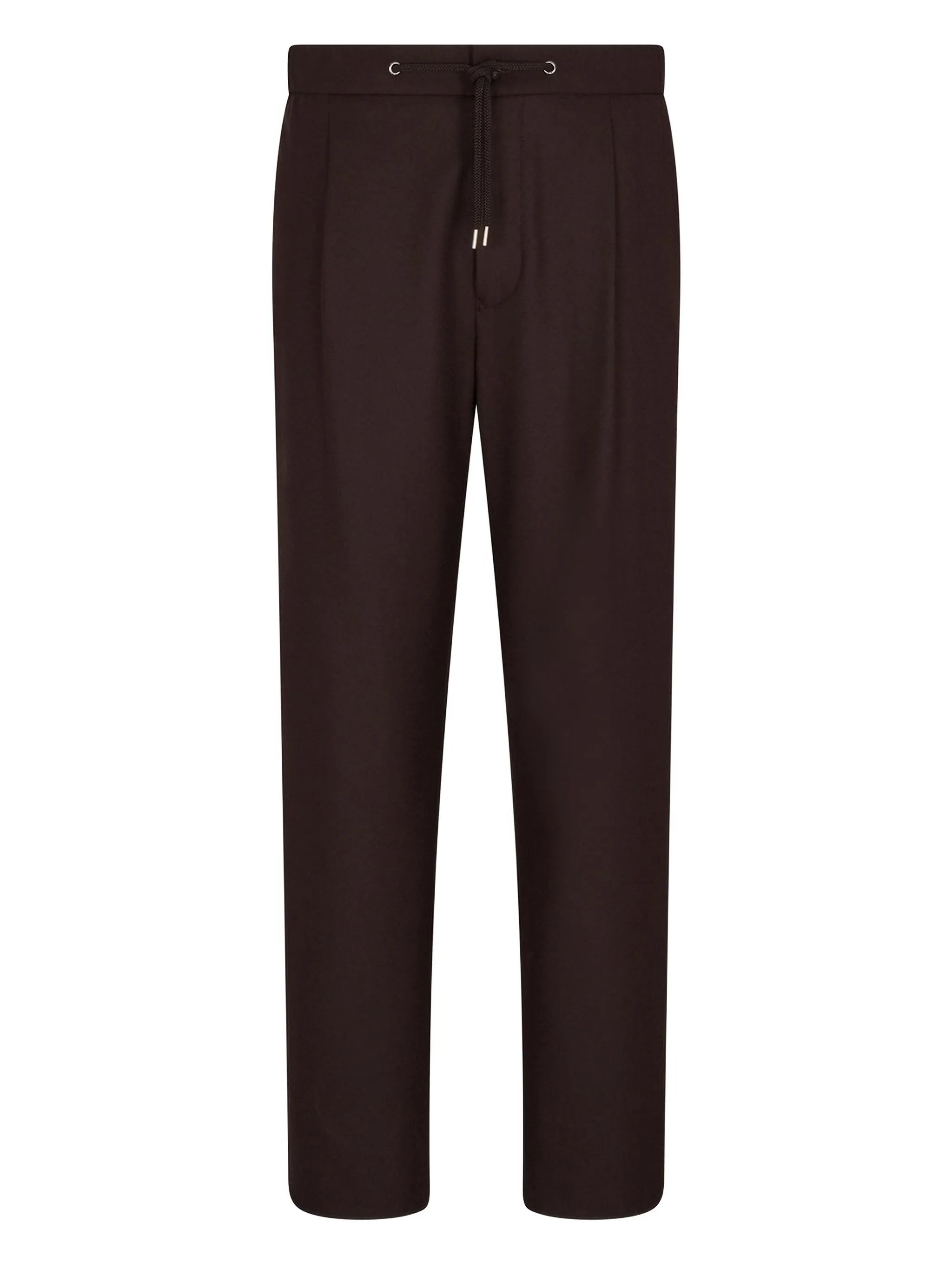 

Брюки с кулиской и складками Giorgio Armani, коричневый