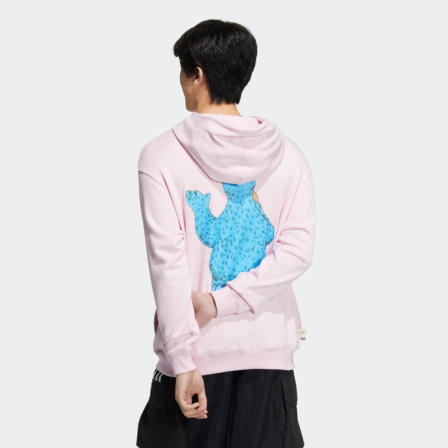 Худи adidas neo x JF FW22 U jf ss hdy 1, розовый — фото 3